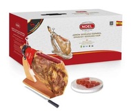 NOEL 西班牙進口 Consorcio聯盟認證全天然塞拉諾帶骨整腿 火腿禮盒裝7.5kg（包括架子+刀）