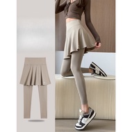 Shark skirt pants/yoga pants/popular fake two-piece bottoming/one-piece abdominal control plastic pa