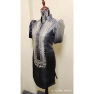 MODERN FILIPINIANA MESTIZA BARONG DRESS FOR WOMEN PURE EMBROIDERED