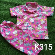 Pyjamas Butang hello kitty