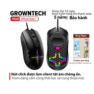 Chuột gaming silent Deiog A6 DPI 16000 app marco led rgb 6 nút điều chỉnh quang học