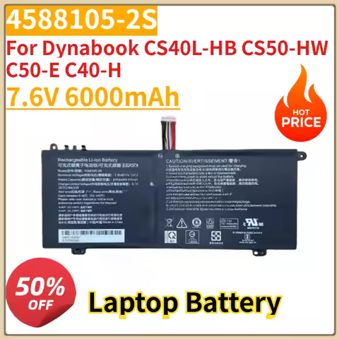 New High Quality 4588105-2S Laptop Battery 7.6V 6000mAh for Dynabook CS40L-HB CS50-HW C50-E C40-H