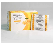 Dequadin Lozenge 250 mcg Orange Flavor (16 lozenges) for Sore Throat