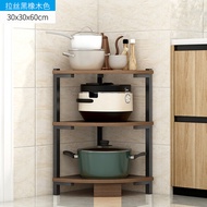 Multi-layered pot shelf kitchen rack floor-to-ceiling corner storage rack home fan-shaped corner tri