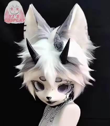 Yis cosplay HandmadCustom Furry head Kigurumi Fursuit Head Cosplay Handmade Headsets Beast Customize