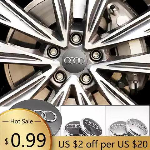 Hub Caps 4Pcs 60mm 61mm 68mm 69mm 77mm Car For Audi A5 A4 A6 A6L A8 Q7 A4L A3 Q5L A1 A3 C5 A6 Q7 Emb