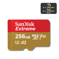 SANDISK Extreme Micro SD card ของแท้ 256GB/128GB (190MB/s) UHS-IU3V30A2C104K Memory Card เมมโมรี่การ