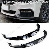 Front Bumper Lip Spoiler Splitter Diffuser Cover G30 G31 M-Sport For BMW 5 Series 525i 530i 2017 201