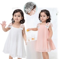 Christening Dress for Baby Girl 6-12 Months Butterfly Sling Dress for Kid Girl 1 2 3 4 5 6 Years Old Baptismal Birthday Wedding Party Dresses Girls Summer Fashion Dresses