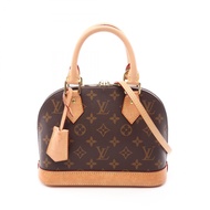 【二手】LOUIS VUITTONAlma BB Monogram 兩用手提包 M53152 PVC塗層帆布皮革 Alma BB 女士二手 B