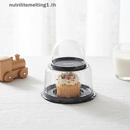 [NU] Clear Cake Box 10Pcs 4 6 8 10 Inch Reusable Round Dessert Paaging for Home Bakers Bakery and Ce
