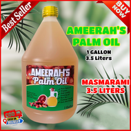 Ameerah Pure Palm Oil (3.5 Liters) Organic Healthy Cooking Oil 1 Gallon