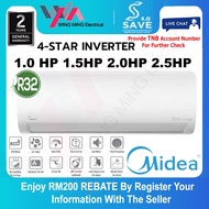 [ Save 4.0 ] Midea 1.0 1.5 2.0 2.5 hp Xtreme Save R32 Inverter Air Conditioner / Aircond / Air Cond