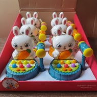 Singtao 8899-8 Early Education Toys Develop Brain Lighting Music Q Cute Rabbit Whack-a-Mole UPEL