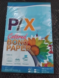 P/X colored bond paper long