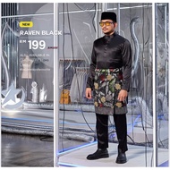 BULAN BINTANG BAJU MELAYU SLIM FIT [ RAVEN BLACK ]