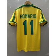 Retro: 1997 Brazil home short sleeved men's custom jersey