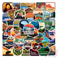 ❉ National Park Series 01 Stickers ❉ 50Pcs/Set DIY Fashion Waterproof Decals Doodle Stickers