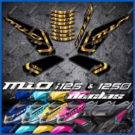 ☽ ➯ ▲ YAMAHA MIO i 125/i125s STOCK DECALS STICKER FOR MOTORCYCLE PARTS AND ACCESSORIES