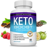Keto Boost Diet Pills Ketosis Supplement - Natural Exogenous Keto Formula Support Energy & Focus, Ad