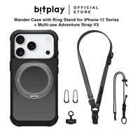 BITPLAY for iphone 17 air Pro Max Case with 360 Magnetic Stand Ring Holder Phone Case+ anti-lost V3 