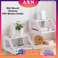 AXN Modem WIFI Holder Rack Wall Mount Organizer Storage Shelves Shelf Rak Modem