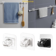 fol Easy Install Curtain Rod Mount Holder Adhesive Backing Rod Holder Convenient Curtain Rod Bracket Reliable Curtain Ho