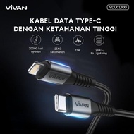 VIVAN C TO C Data Cable & C TO Lightning Fast Charging Data Cable 60W PD QC 3.0 VDUCC100 | VDUCL100 