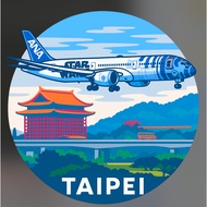 R RBF TAIPEI 787 STICKER 10CM S-ASWT