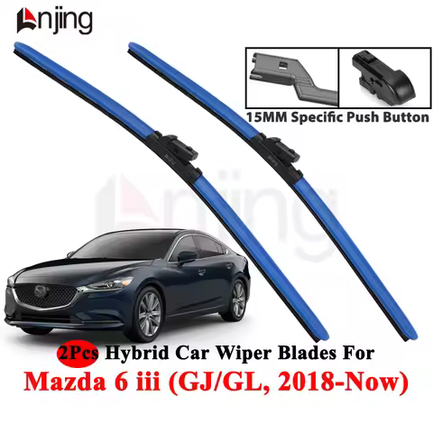 LNJING Colorful Wiper Blades For Mazda 6 Atenza GJ GL 2018-Now