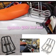 LAMBRETTA G350 FRONT/REAR RACK/BACKREST/CRASHBAR