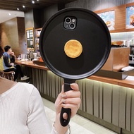 [Best CC]✩✫✬ เคสโทรศัพท์กระทะตลก 3D สําหรับ iPhone 12 Mini 11 13 14 15 Pro Max X Xr Xs 8 7 Plus 6 6S