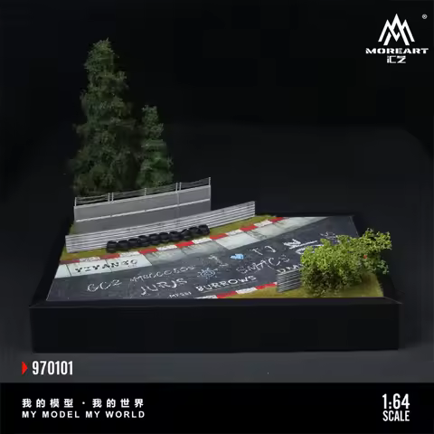 MoreArt 1:64 NURBURGRING TRAGK O1 MODEL Diorama