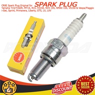 CR8E Spark Plug  for  Y15/Y16ZR, MT15, R15, FZ150, NVX 155, NMAX 155, VS150 & Vespa/Piaggio i-Get, S