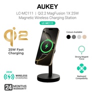 AUKEY LC-MC111 Qi2.2 MagFusion 1X 25W Magnetic Wireless Charging Station (24 Months Warranty)