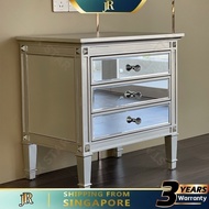 JR Table Bedside Modern Mirror Bedside Cabinet Sofa Side Cabinets Simple Locker Storage Bedside Table ctg