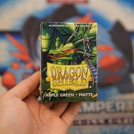 Yugioh Dragon Shield Japanese size card cover - MATTE APPLE GREEN GREEN APPLE 60 pieces USA