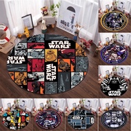 Star Wars Printed Round Carpet Flannel Circle Rug Living Room Round Mat Round Carpet