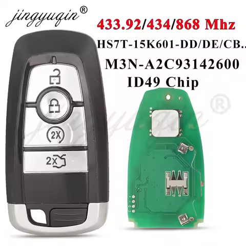 for 2017 Ford F150 250 350 Raptor Range Fusion Mondeo Smart Proximity Car Key 4B 433/434/868MHz HS7T