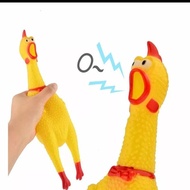 (TOS) Screaming chicken toy / Chicken toy with sound, shrilling chicken, 2 sizes of anchovies Chicke