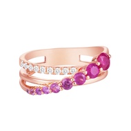 Lee Hwa Jewellery Pink Sapphire Ring