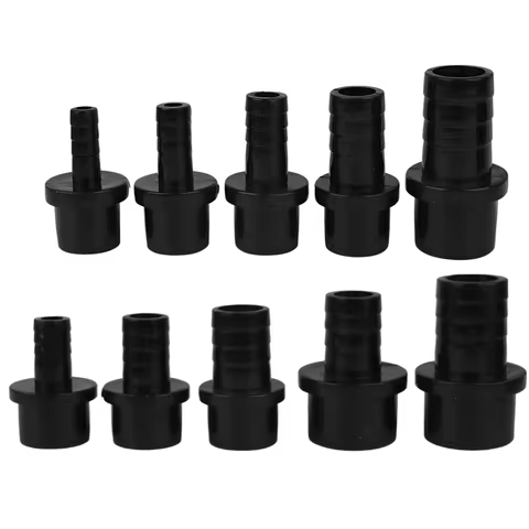 1pc Black PVC Hose Joints 20/25/32mm to 8 10 12 16mm Barbed Adapt PVC Pipe Fittings