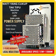 Lumistar Malaysia Power Supply Transformer DC12V 1000W 83.3A 1200W 100A heavy duty load 2 year warra
