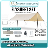 Outdoor camping canopy, sun shelter,waterproof, portable,camping flysheet.3x3, 3x4.5, 3x6 Meter