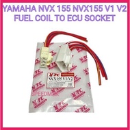 YAMAHA NVX 155 NVX155 V1 V2 FUEL COIL TO ECU SOCKET MAGNET COIL TO ECU SOCKET