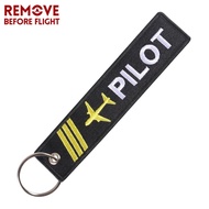 Aviation Keychain PILOT Embroidered Keychain REMOVE BEFORE FLIGHT Aviation FLIGHT Gift Keychain REMO