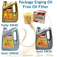 (100% Original) Toyota Engine Oil Fully Synthetic 5W40 Semi Synthetic 10W40 Semi Synthetic 5W30 Free