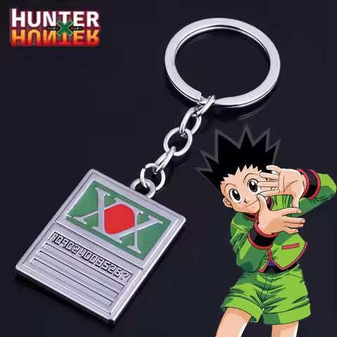 Anime Hunter x Hunter Keychain GON FREECSS License Pendant Key Chain for Women Men Car Keyring Jewel