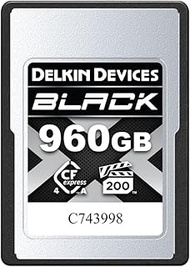Delkin Devices 960GB Black CFexpress Type A Memory Card – Up to 1830MB/s Read, 1740MB/s Write Speeds