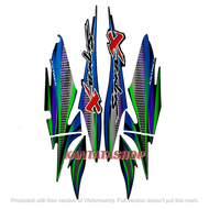 STIKER STRIPING LIS LES BODY MOTOR HONDA SUPRA X 2003 & STRIPING MOTOR SUPRA X 2003 STANDAR FULL SET